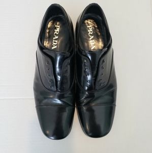 Mens black Prada dress shoes